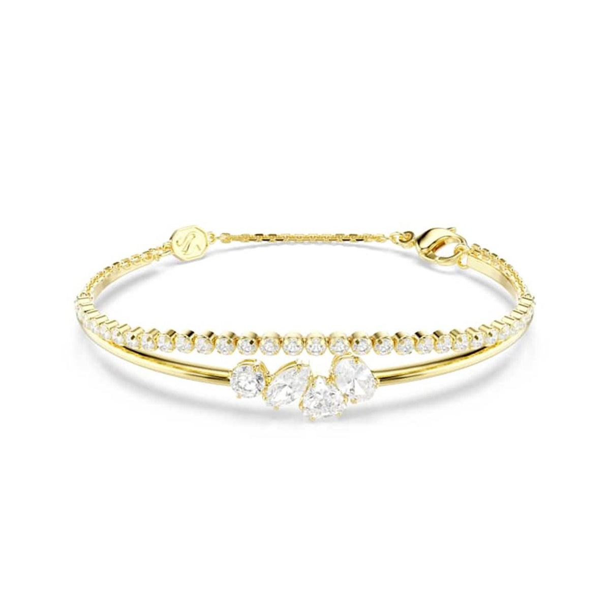 Swarovski Mesmera Attract Gold-Tone Double Bracelet 5747953