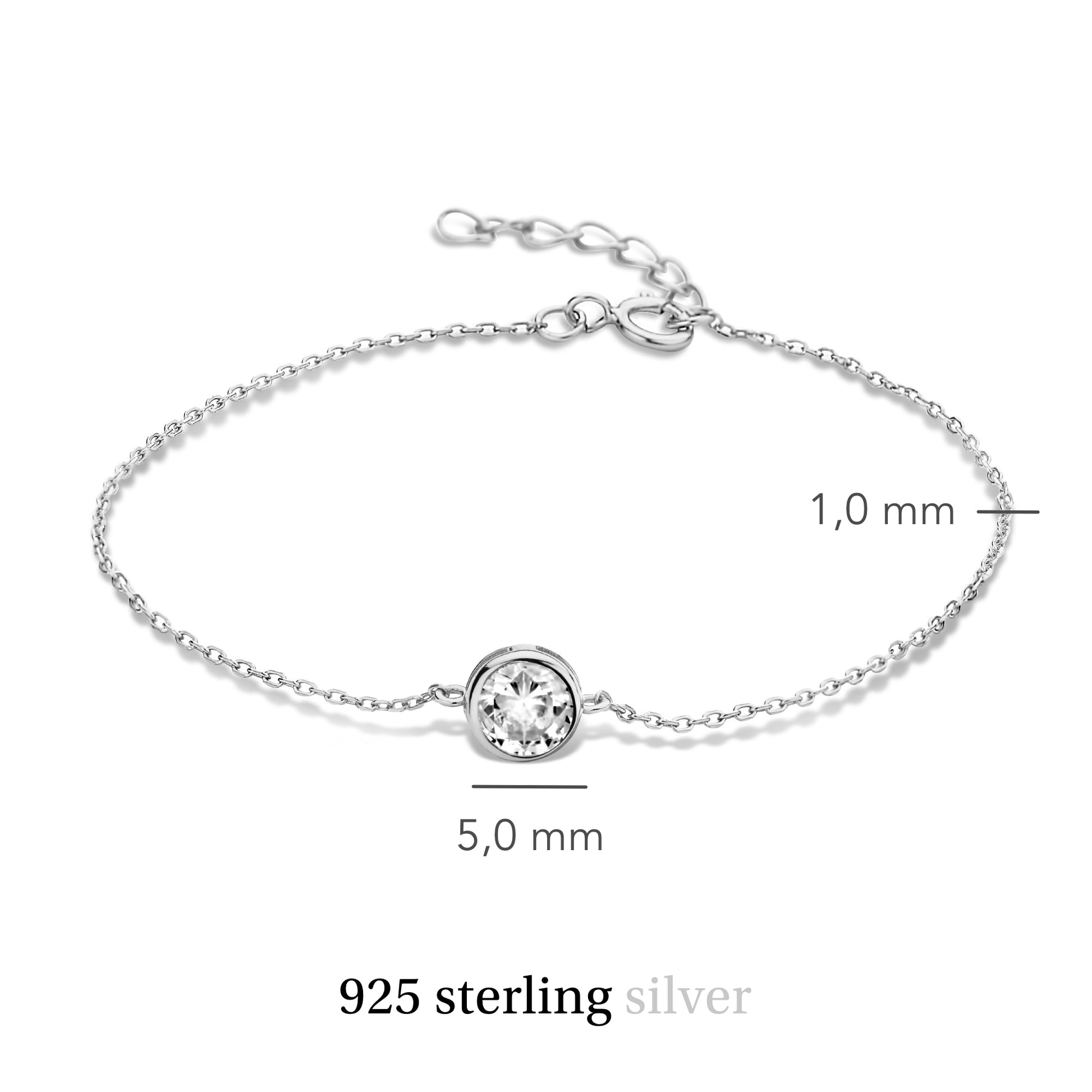 Violet Hamden Venus 925 Sterling Silver BraceletwithBirthstone VH320009-APR