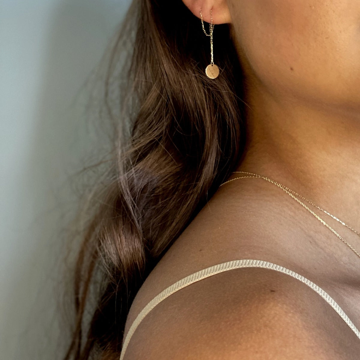 Jackie Gold 14 karat gold Ear Stud JKE20.059