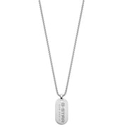 G-STAR ZipPoint Collier argenté à maillons GSJ.104.01