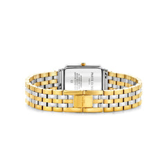 Parte di Me Orologio rectangular ladies watch gold coloured and silver PDM09026