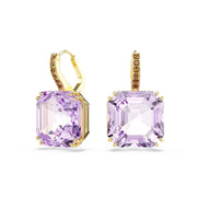 Swarovski Boucles d'oreilles Millenia couleur or avec cristal violet 5759990