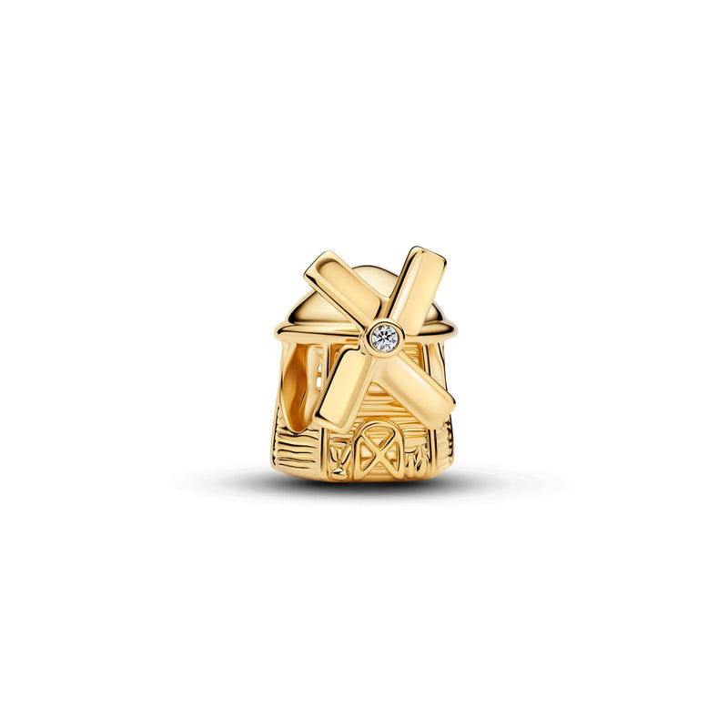 Pandora Moments Charm Moulin À Vent Plaqué Or 764631C01-zoom-