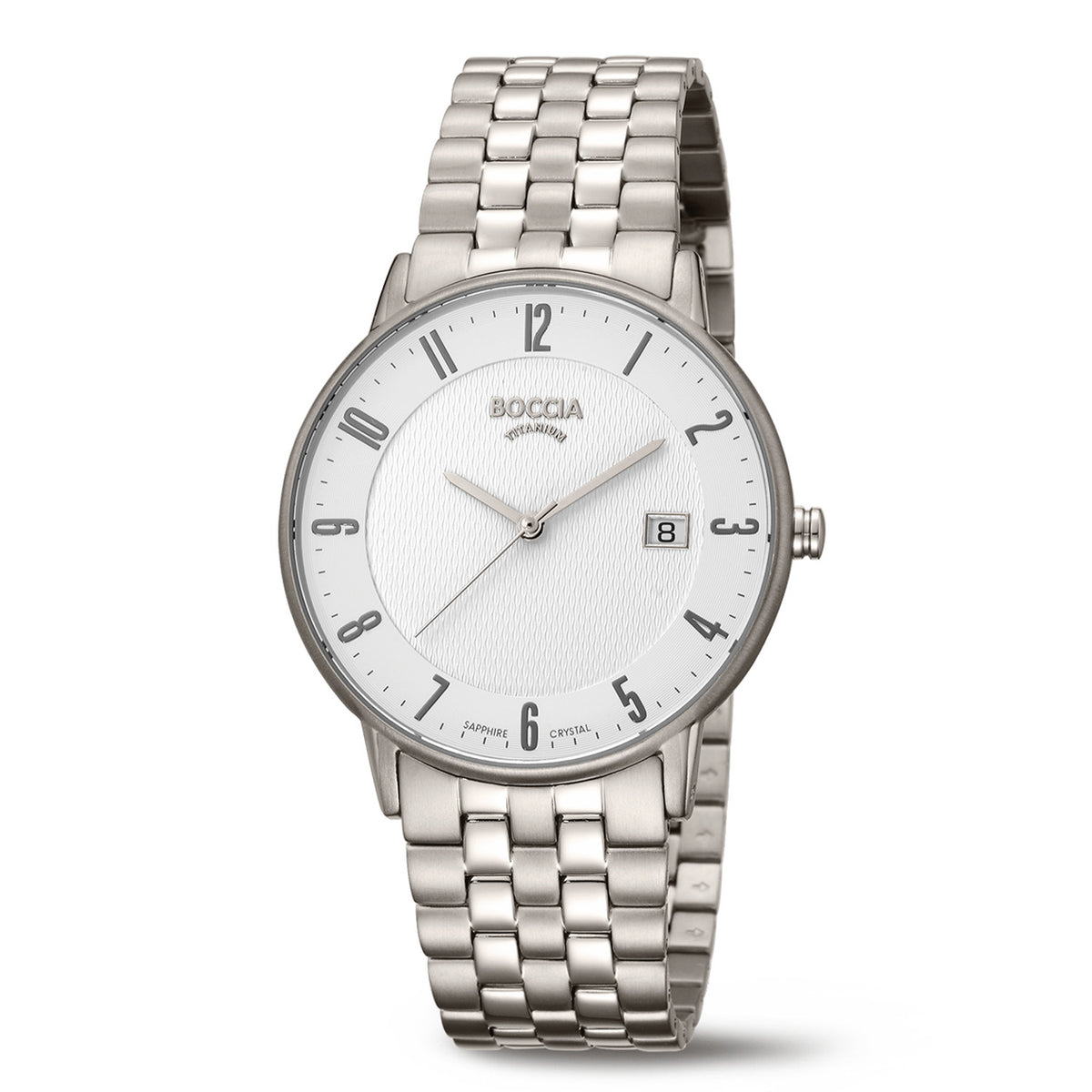 Boccia Titanium Wit Heren Horloge 2002-3607-06