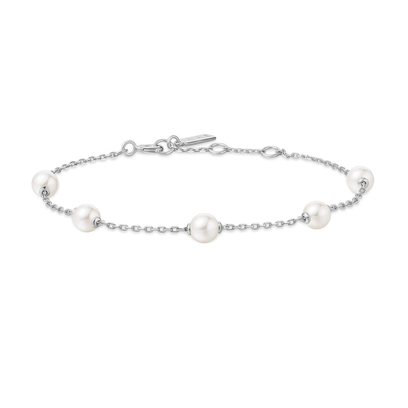 Ania Haie Miss Dainty Bracelet En Argent Sterling 925 Avec Perles AH-B065-01H-zoom-
