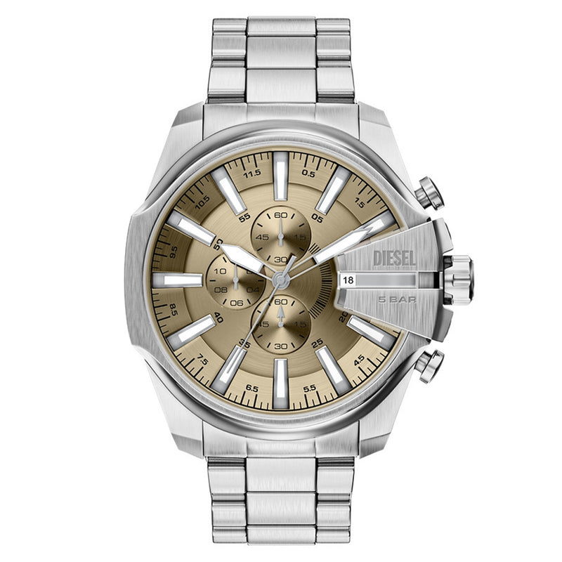 Diesel Mega Chief Slim Round Gold Dial Watch DZ4702-zoom-