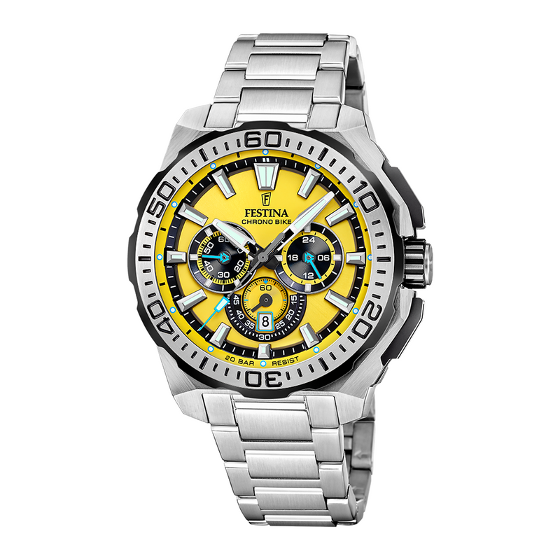 Festina Chrono Bike Montre Pour Homme Jaune F20724/4-zoom-