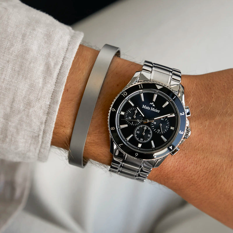 Mats Meier Annecy bracelet en acier couleur argent MM320013-zoom-