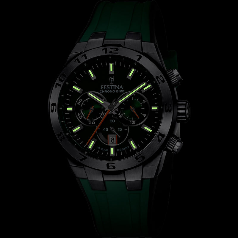 Festina Chrono Bike Hommes Montre Vert F20671/2-zoom-