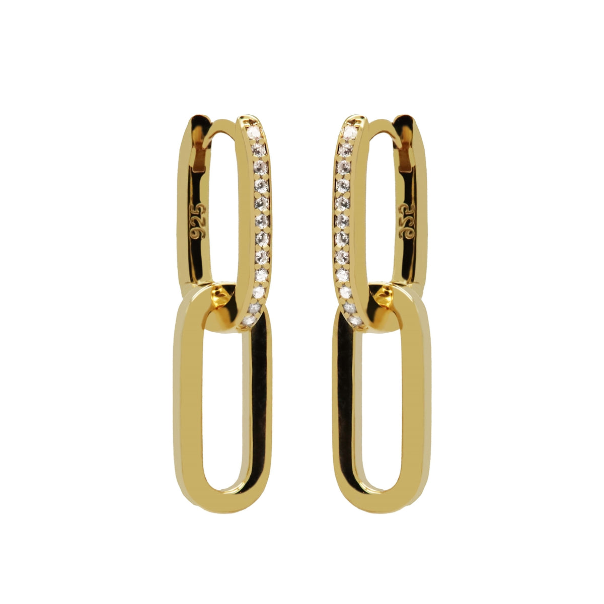 Karma Hoops Gold Hoop Earrings H233GP