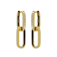 Karma Hoops Gold Hoop Earrings H233GP