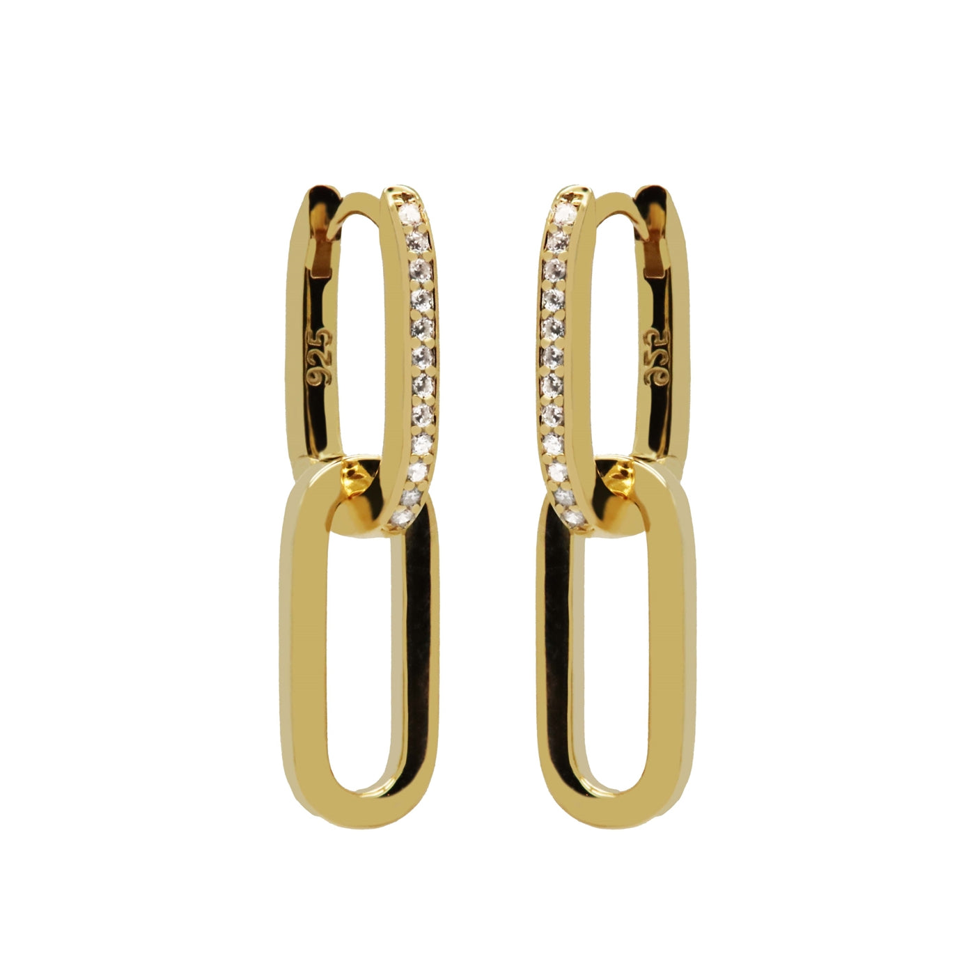 Karma Hoops Gold Hoop Earrings H233GP