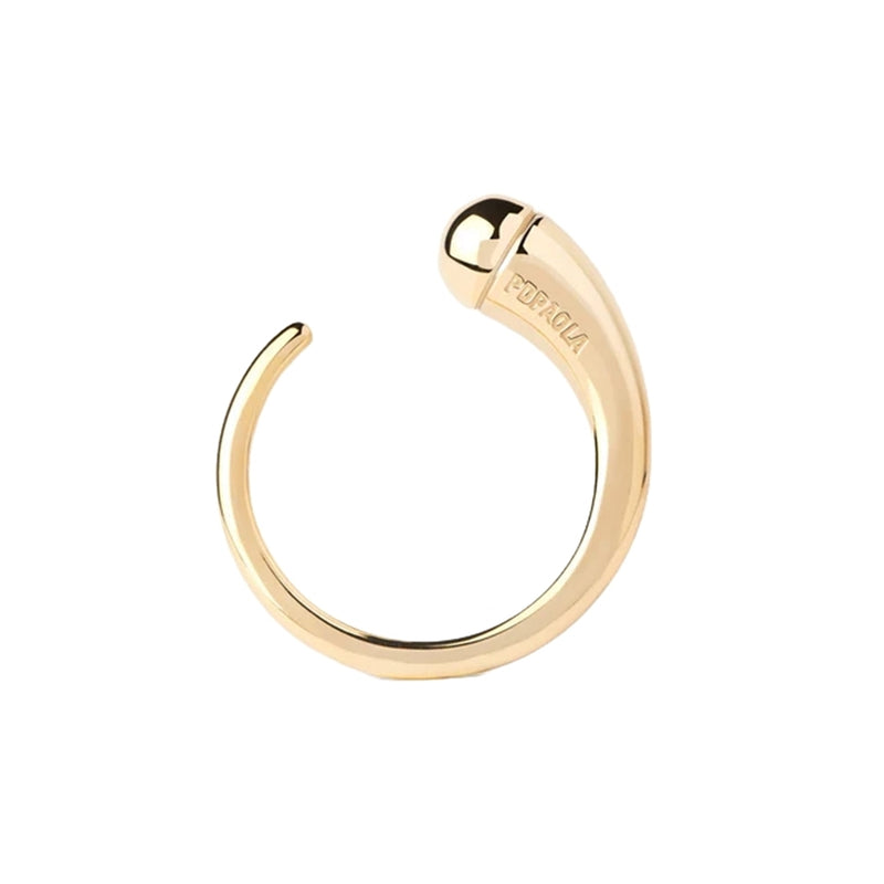 P D Paola New Essentials Bague New Essentials en argent sterling 925 plaqué or AN01-D01-10-zoom-