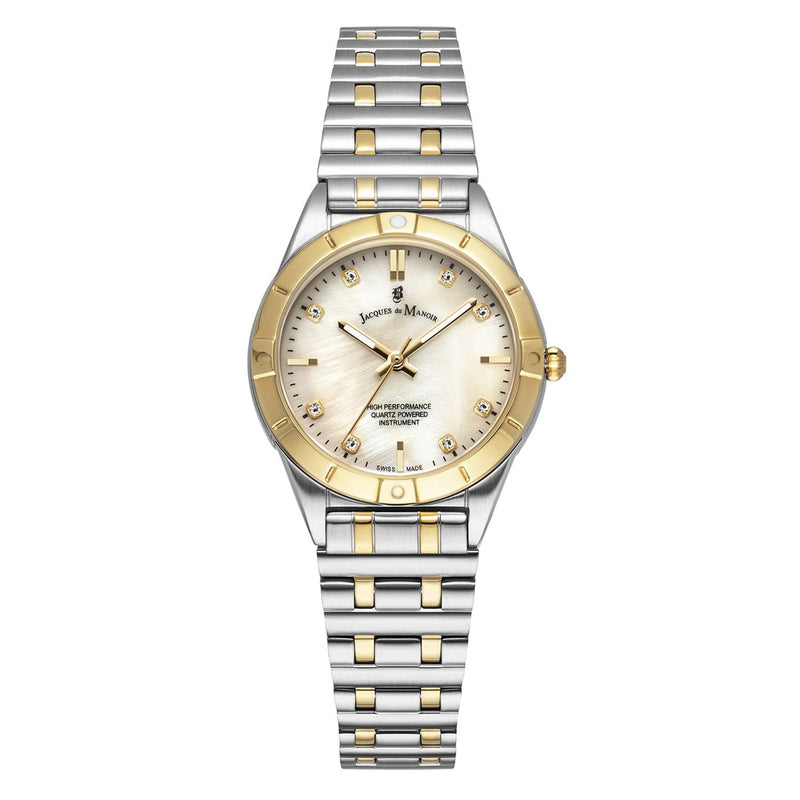 Jacques du Manoir Leonie Montre Femme Argentée et Dorée JWL05903-zoom-
