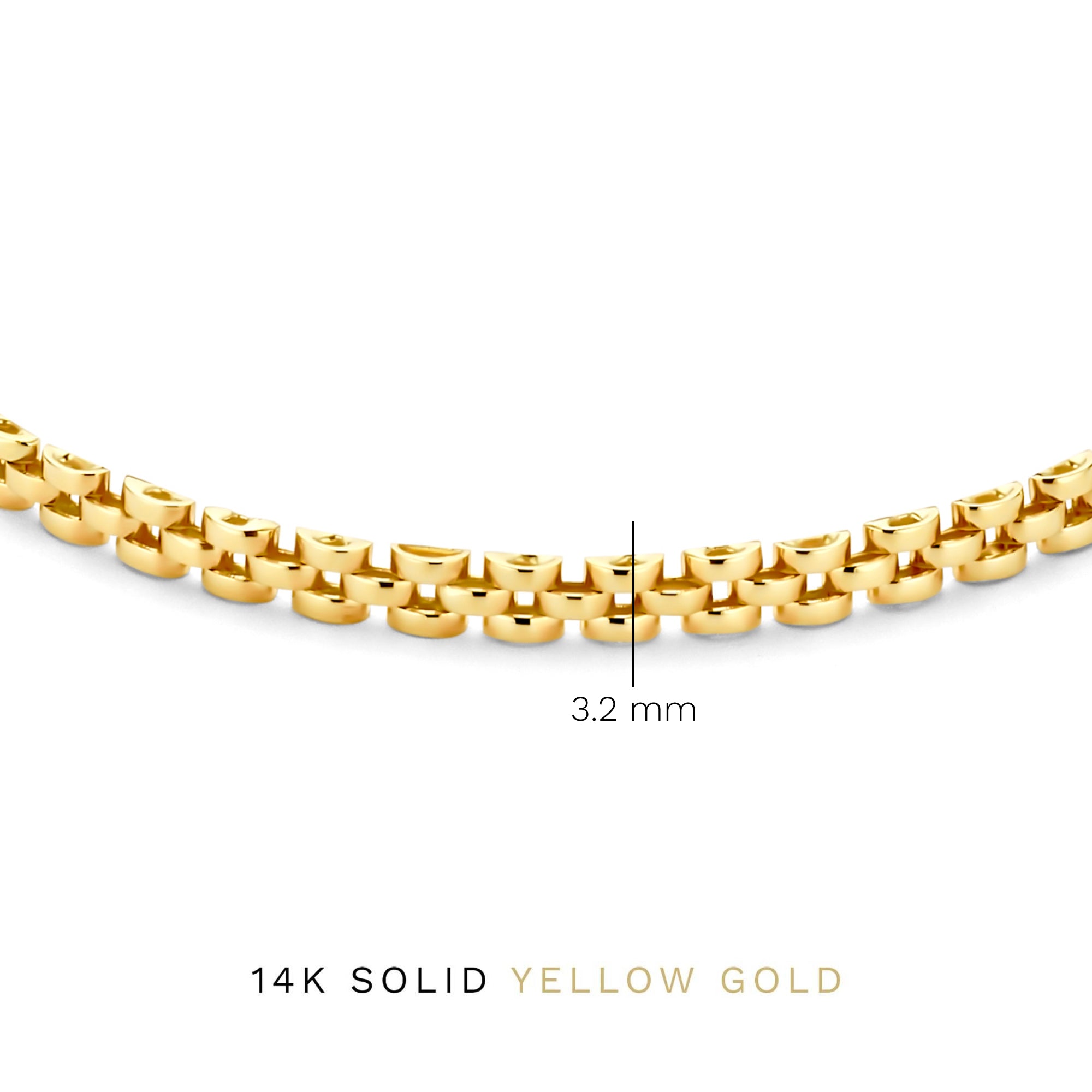Isabel Bernard Aidee Rosine 14 Carat Golden Chain bracelet IB320137