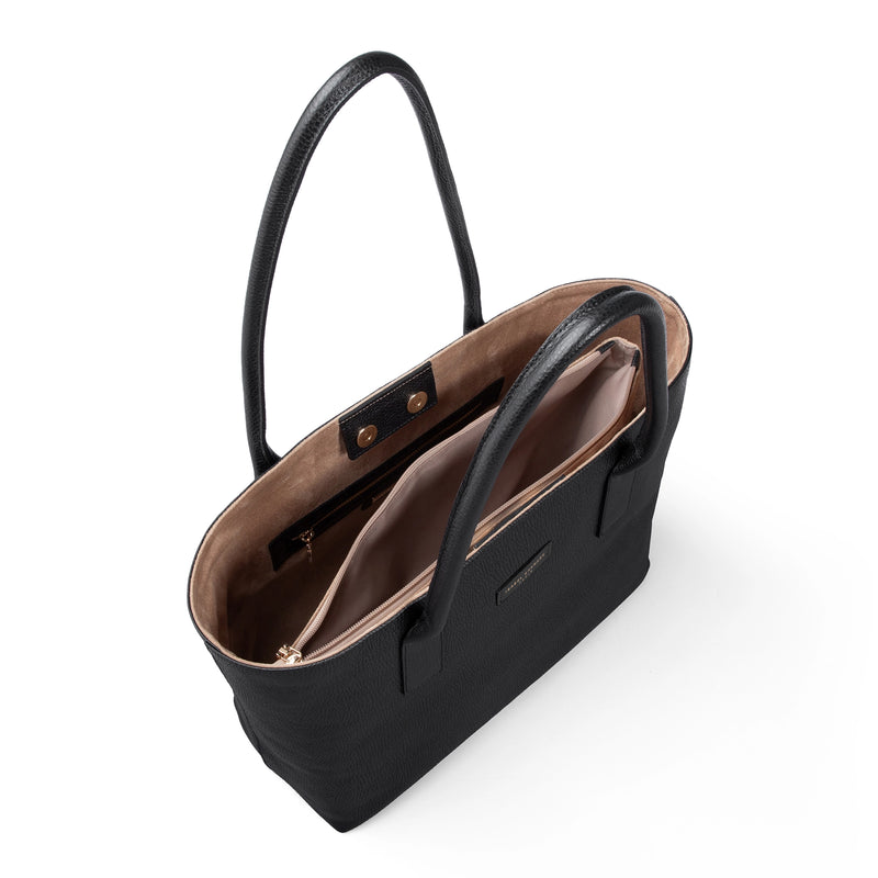 Isabel Bernard Honoré Elin Noir Sac À Épaule En Cuir De Veau IB25111-001-zoom-