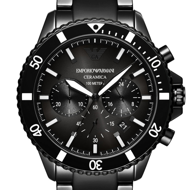 Emporio Armani Hommes Montre Noir AR70010-zoom-