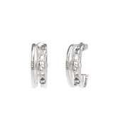 Guess 4G Light Boucles D'Oreilles En Argent JUBE05236JWRHT-U