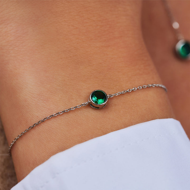 Violet Hamden Venus Bracelet en Argent 925 Sterling avec Pierre de Naissance VH320009-OCT-zoom-