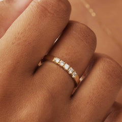 Isabel Bernard De la Paix Madeline 14 Carat Gold Ring | diamond 0.20 ct | IBD330018-48