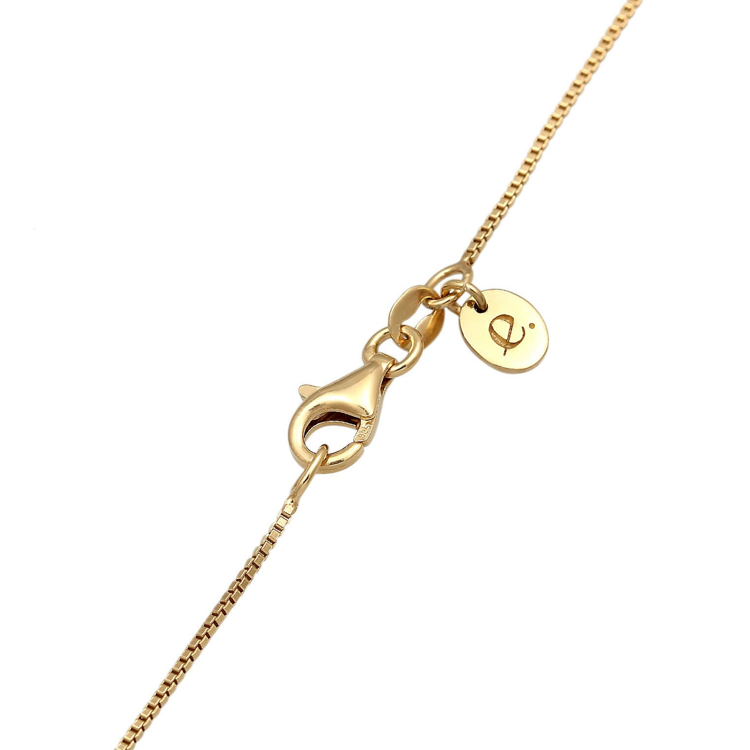 Elli 925 Sterling Silver Pearl Necklace Gold plated with Zirconia 2004-BF-0007961-001