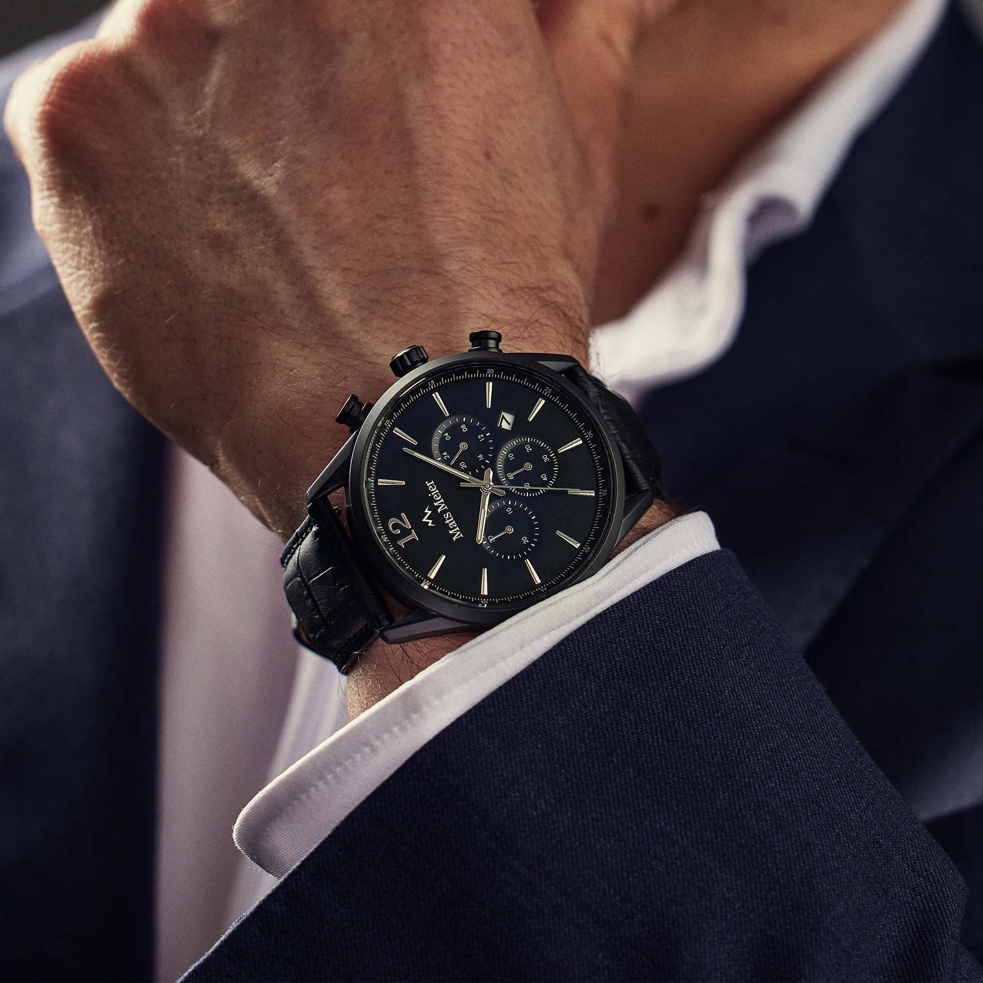 Mats Meier Grand Cornier Chrono Mat Black Watch MM00102