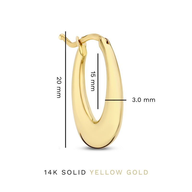 Isabel Bernard Rivoli Femmes Pendentifs d'oreille Or 14 carats IB360246-zoom-