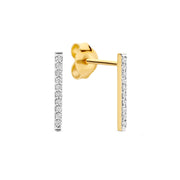 Isabel Bernard De la Paix Clous d'oreilles De la Paix Flavie en or 14 carats avec diamant 0,11 carat IBD360039