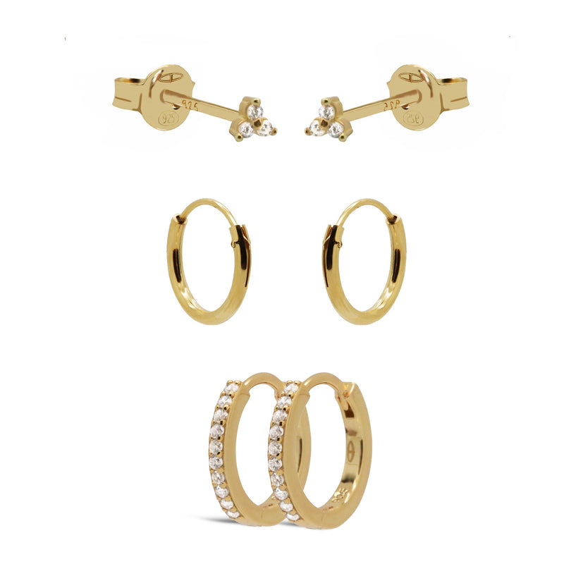 Karma 925 Sterling Silver Flow Earparty EPV47GP-zoom-