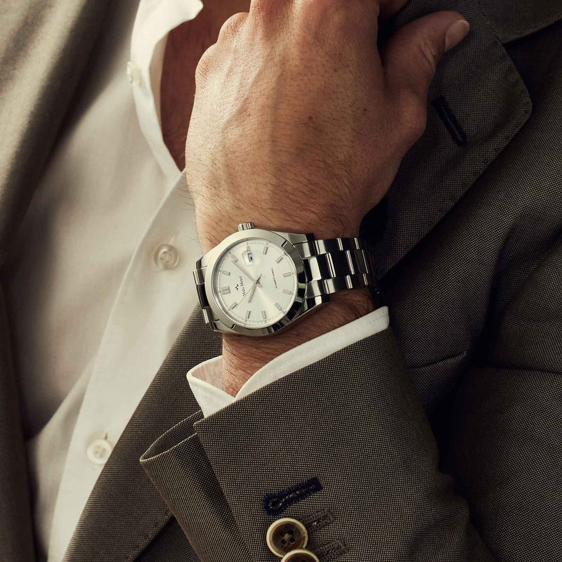 Mats Meier Grand Cornier Hommes Montre Argent MM00513-zoom-