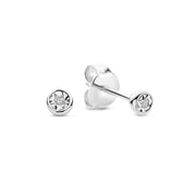 Isabel Bernard De la Paix Boucles d'oreilles Or blanc 14 carats IBD360023
