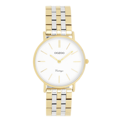 OOZOO Vintage Gold and White Women's Watch C20407