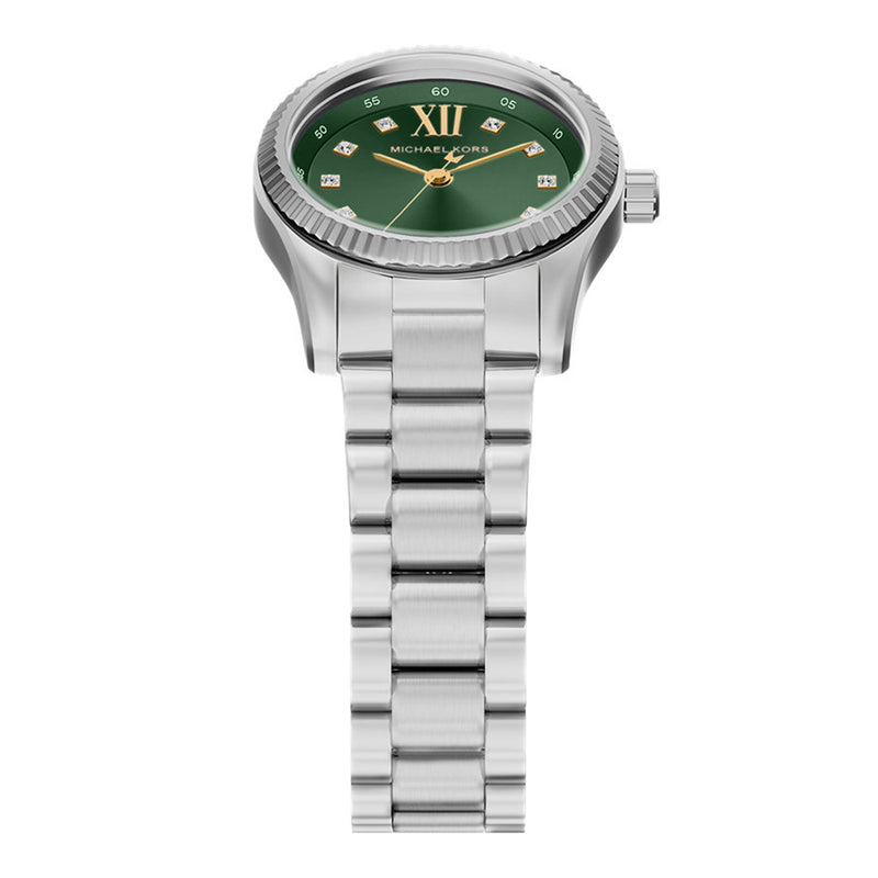 Michael Kors Lexington Round Green Dial Watch MK7580-zoom-