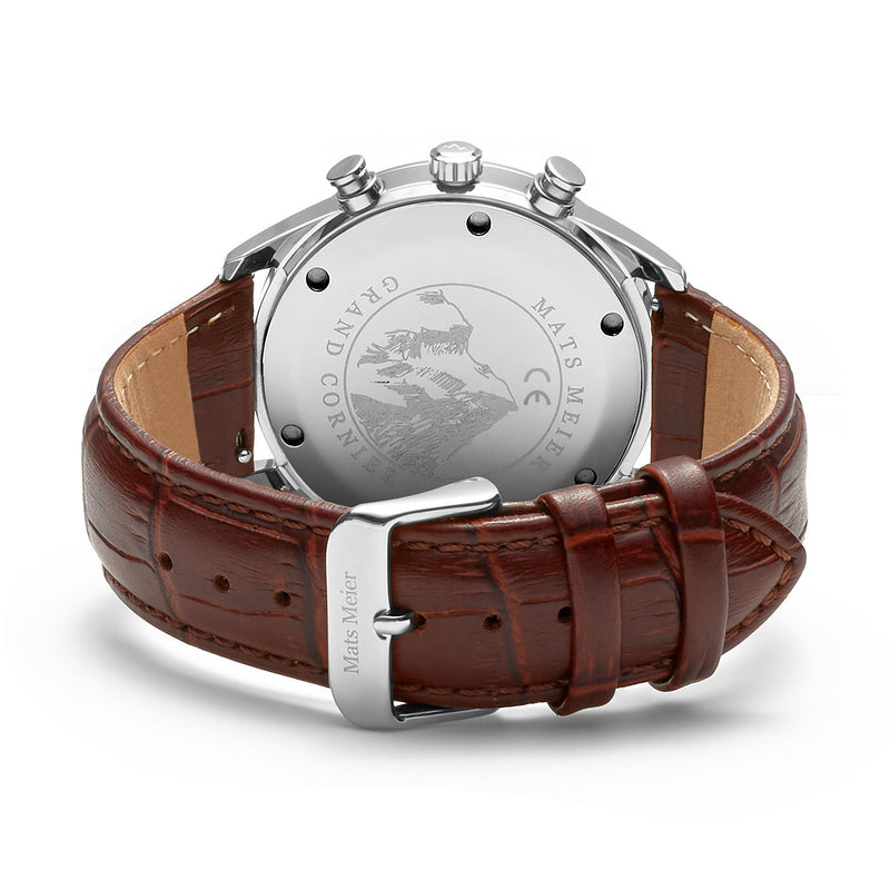 Mats Meier Grand Cornier Hommes Montre Marron MM00103-zoom-