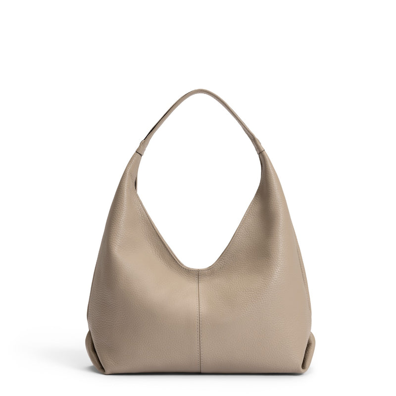 Isabel Bernard Honoré Grace Mini sac à main en cuir taupe de veau IB21132-078-zoom-