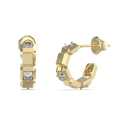 Guess Ace Of Diamonds Gold-coloured Earrings JUBE06183JWYGT-U