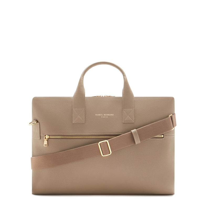 Isabel Bernard Honoré Sac à Main Taupe IB25070-zoom-