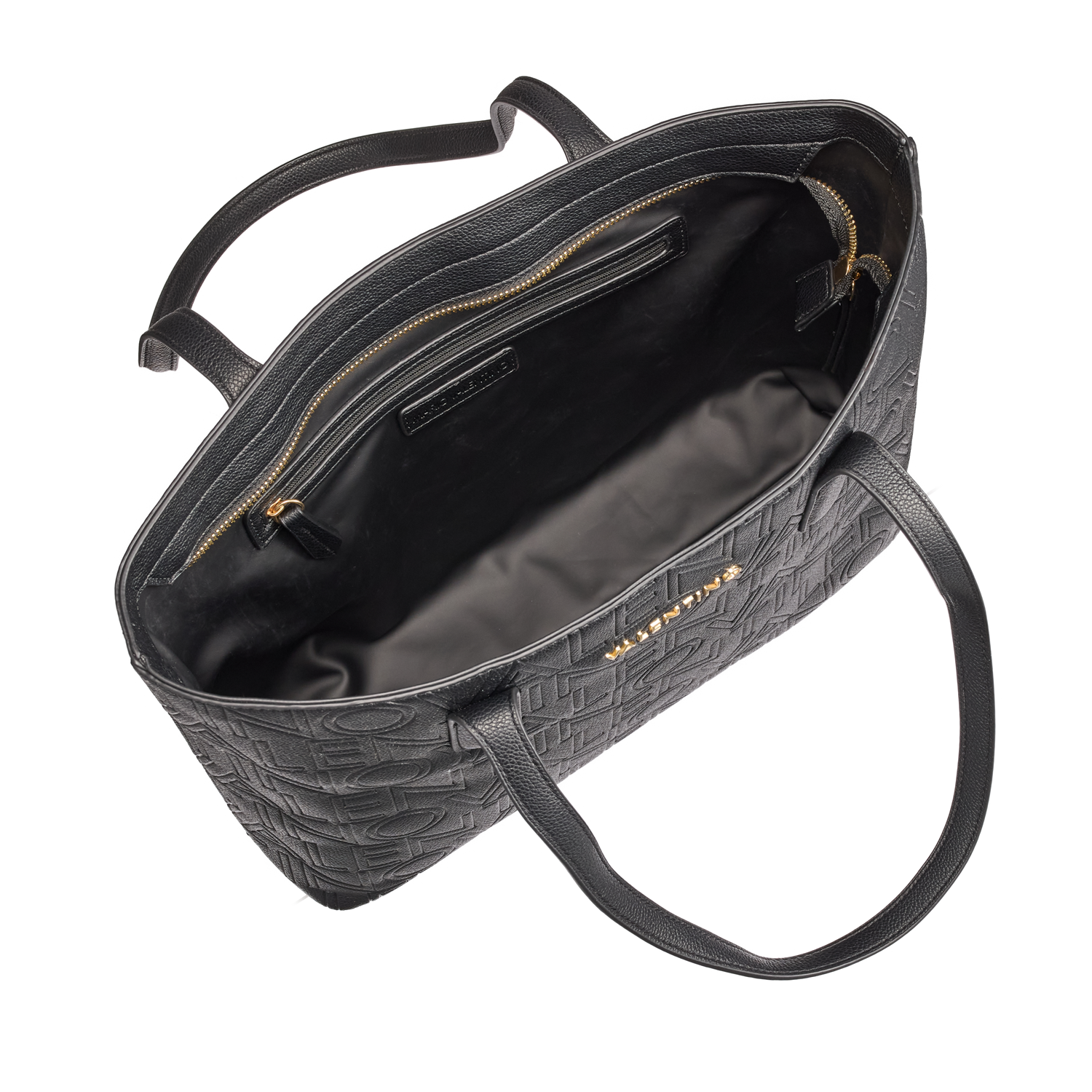 Valentino Bags Pansy Black Shopper VBS8PG01NERO