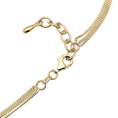 Elli 925 Sterling Silver Layered Choker 2004-BF-0007652-001