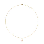 Jackie Gold Twisted Heart Collier En Or 14 Carats 585 JKN25.442