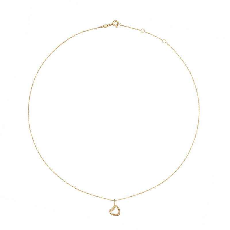 Jackie Gold Twisted Heart Collier En Or 14 Carats 585 JKN25.442-zoom-