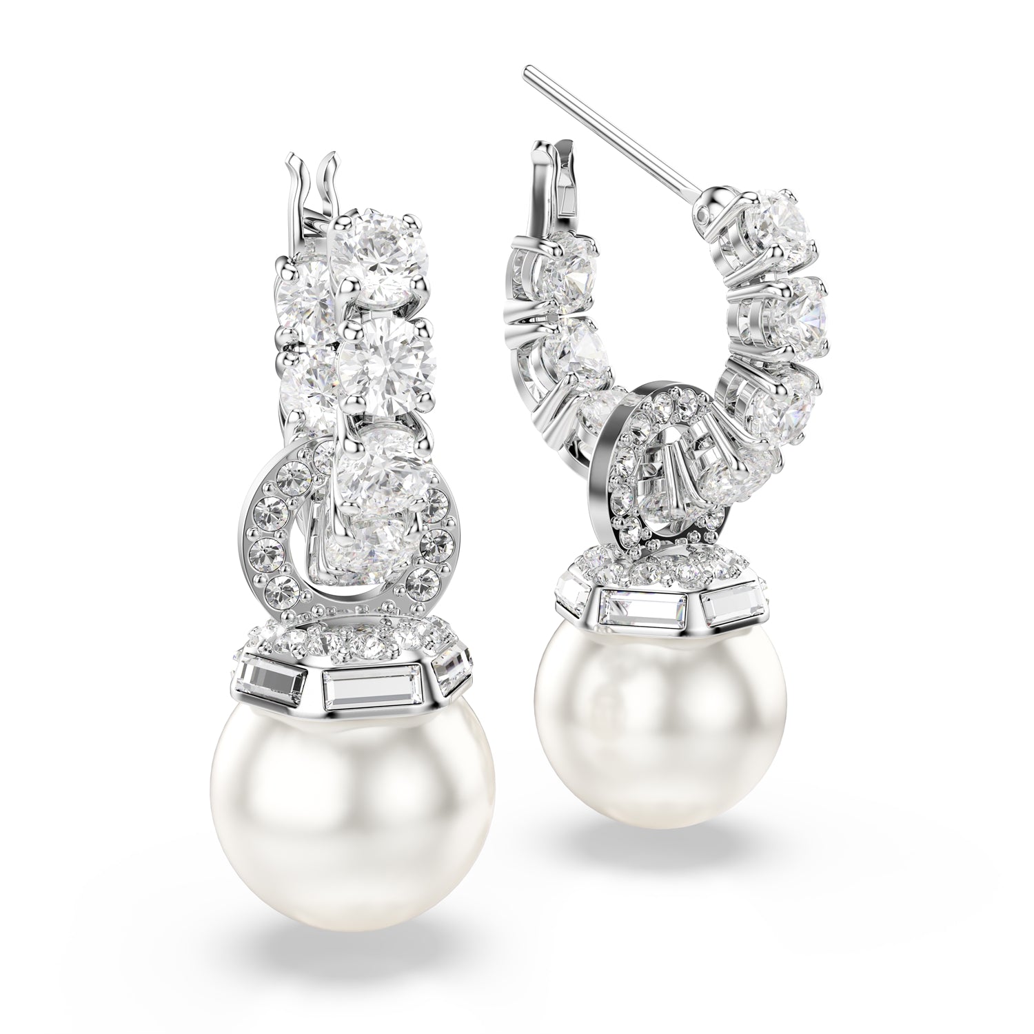 Swarovski Matrix Silver Coloured Ear studs 5691716