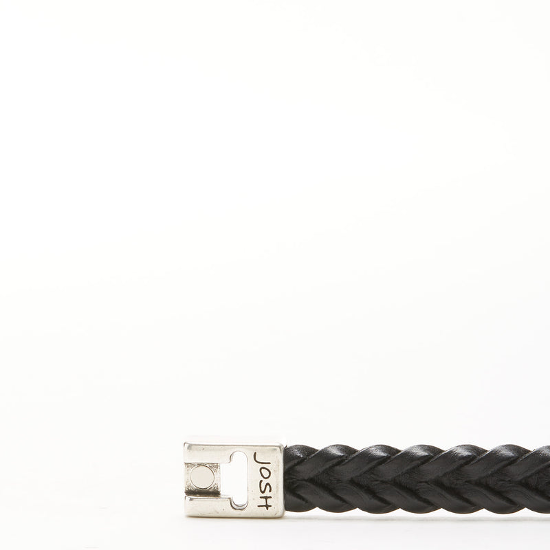 Josh Bracelet Argent 24728-BRA-S/BLACK-M-zoom-