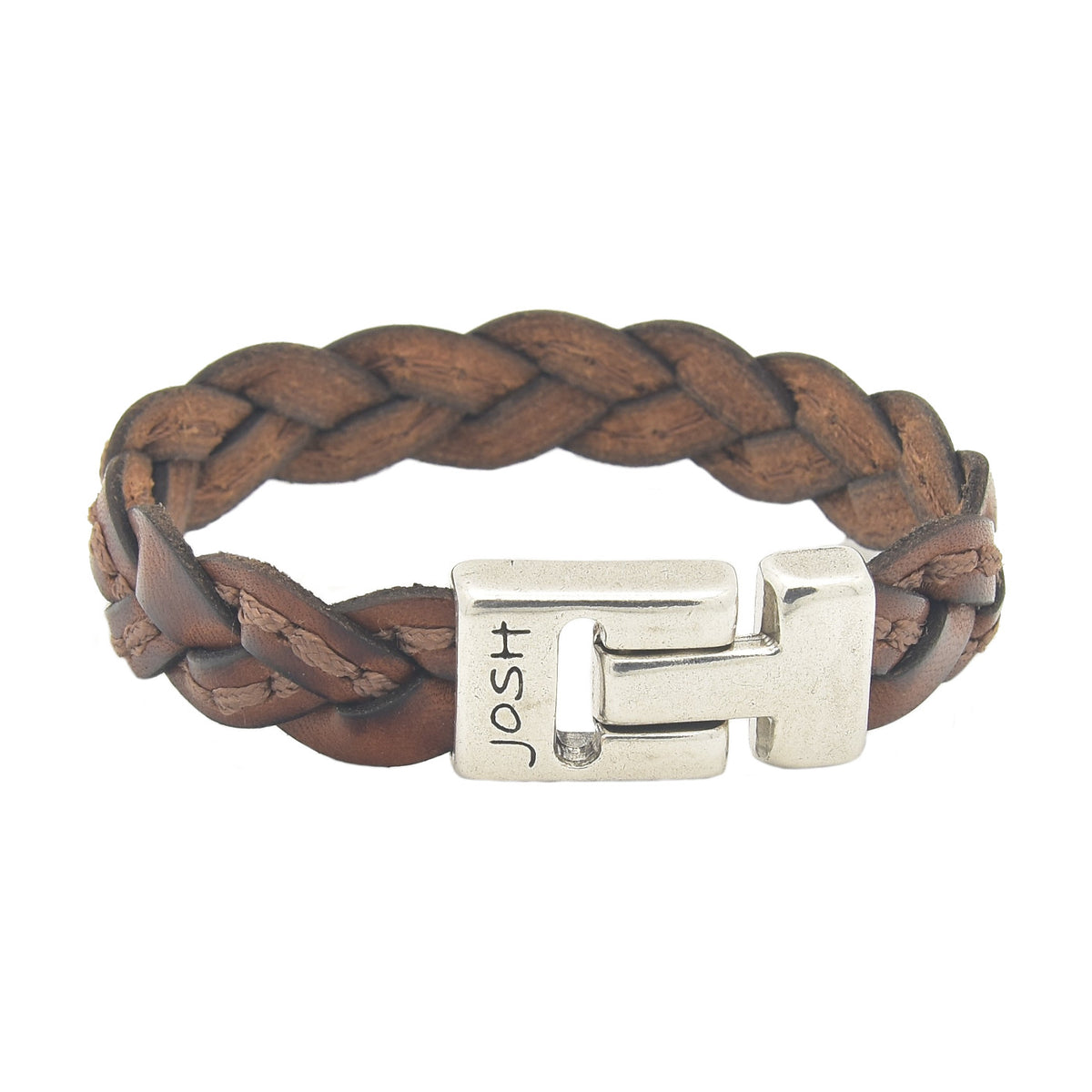 Josh Cognac Leather Bracelet 24303-bra-S/Cognac/L