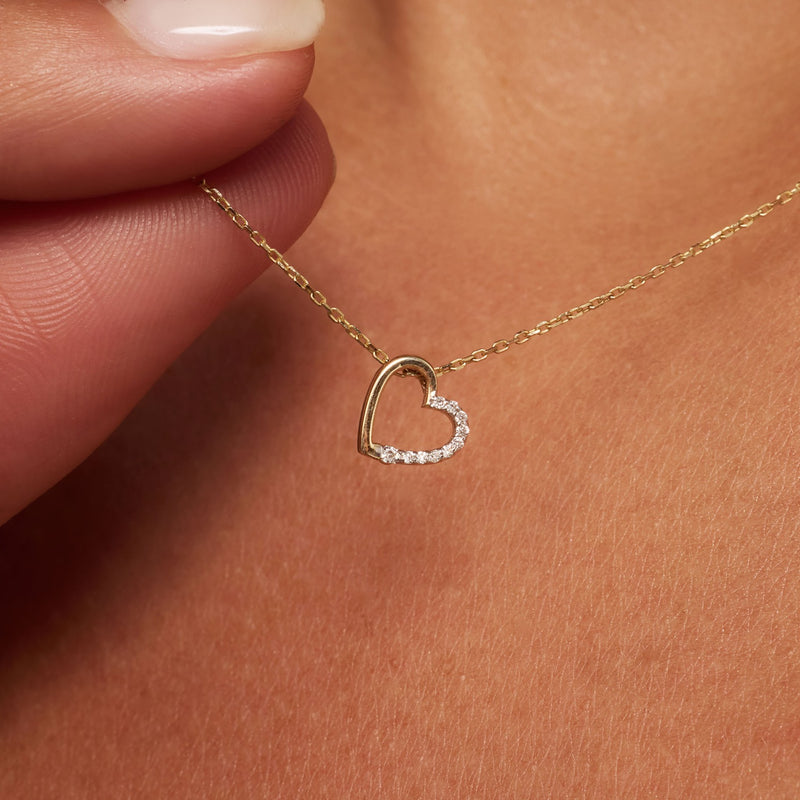 Isabel Bernard De la Paix Léna collier en or 14 carats avec diamant 0.03 ct IBD350029-zoom-