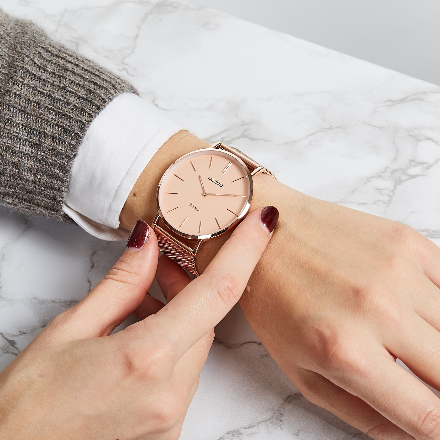 OOZOO Vintage Rose gold Watch C9920