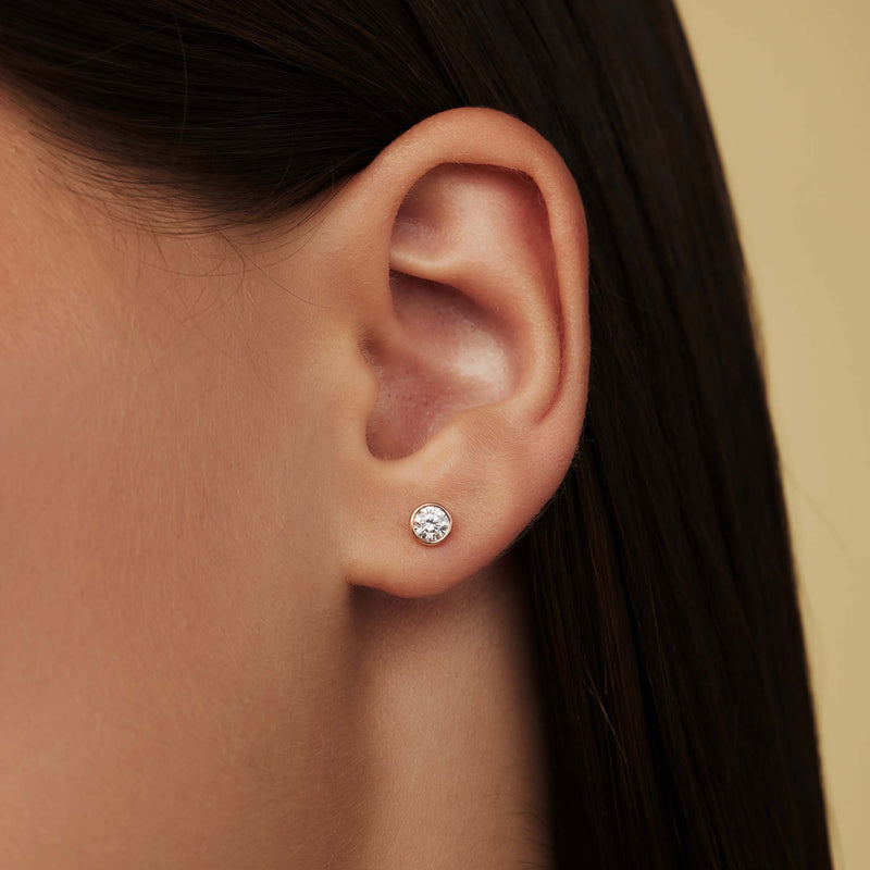 Isabel Bernard La Concorde Boucles d'oreilles Or rose 14 carats IB360209-zoom-