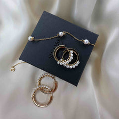 Sif Jakobs Padua 925 Sterling Silver Gold Coloured Cinq SJ-N22225-P-YG