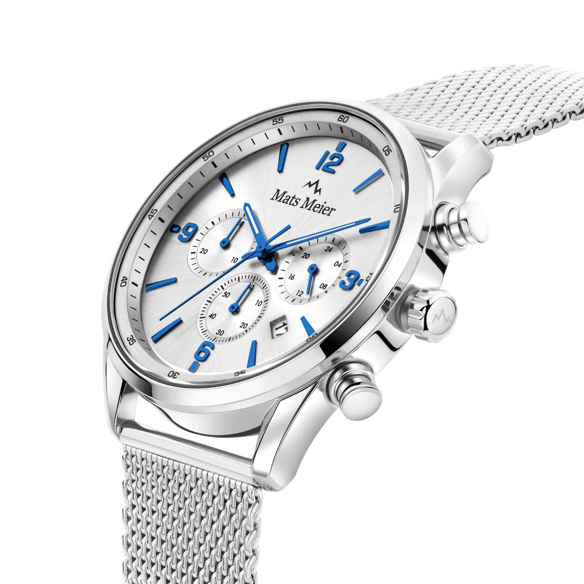 Mats Meier Grand Cornier Chronograph Men's Watch Silver Colored MM00135