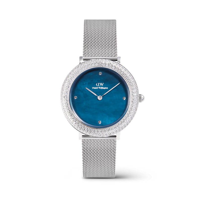 Daniel Wellington Crystalline Bezel Arctic Blu Mop Montre Femme DW00100825-zoom-